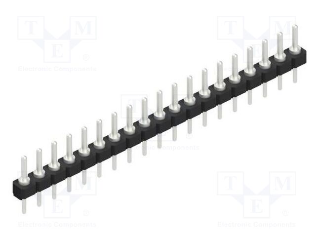 Connector: pin strips; pin header; male; PIN: 19; 2.54mm; THT; 1x19