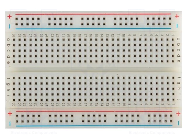 Board: universal; prototyping,solderless; 3A; 10x75x120mm; 30V
