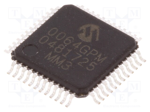 PIC microcontroller; Memory: 64kB; SRAM: 16kB; 2÷3.6VDC; SMD