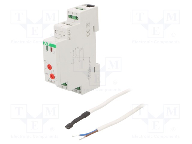 Module: regulator; temperature; NO / NC; DIN; OUT 1: 250VAC/16A