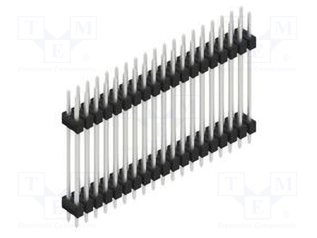 Connector: pin strips; pin header; male; PIN: 38; 2.54mm; THT; 2x19