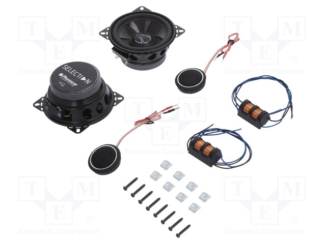 Car loudspeakers set; two-way,tweeter,woofer; 100mm; 70W; 4Ω