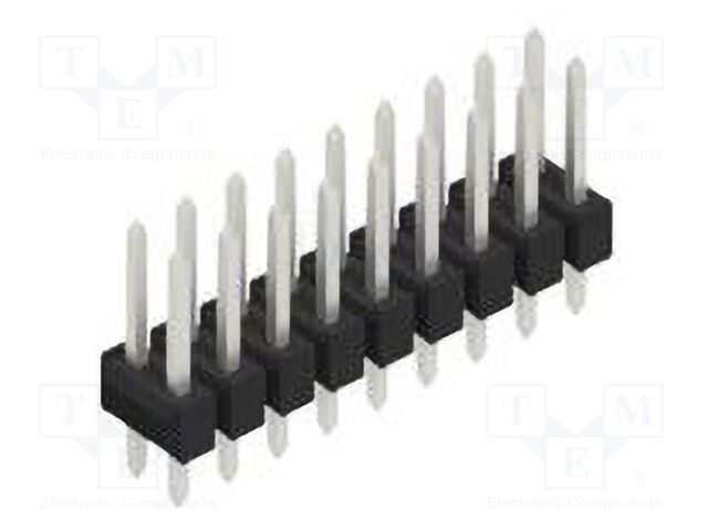Connector: pin strips; pin header; male; PIN: 18; 2.54mm; THT; 2x9