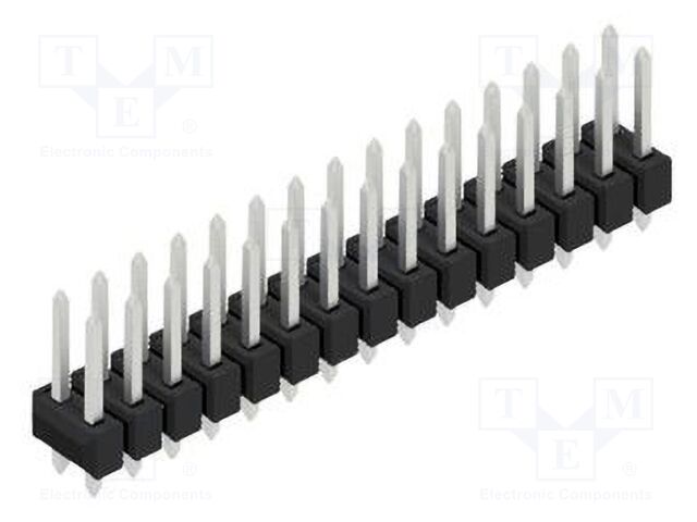 Connector: pin strips; pin header; male; PIN: 30; 2.54mm; THT; 2x15