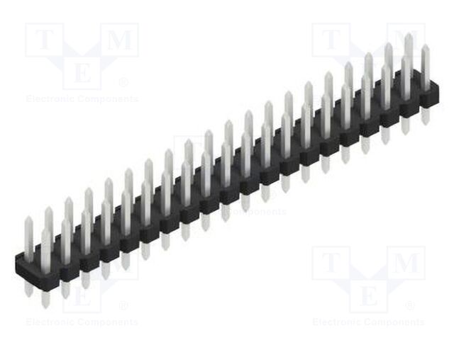 Connector: pin strips; pin header; male; PIN: 40; 2.54mm; THT; 2x20