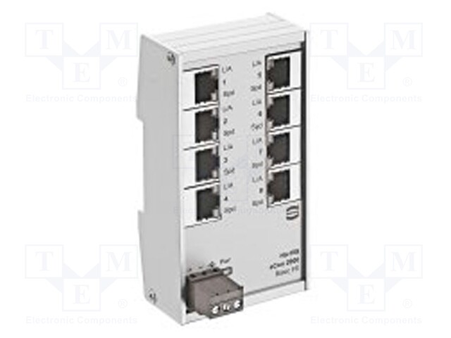 Industrial module: switch Ethernet; unmanaged; 9÷60VDC; RJ45