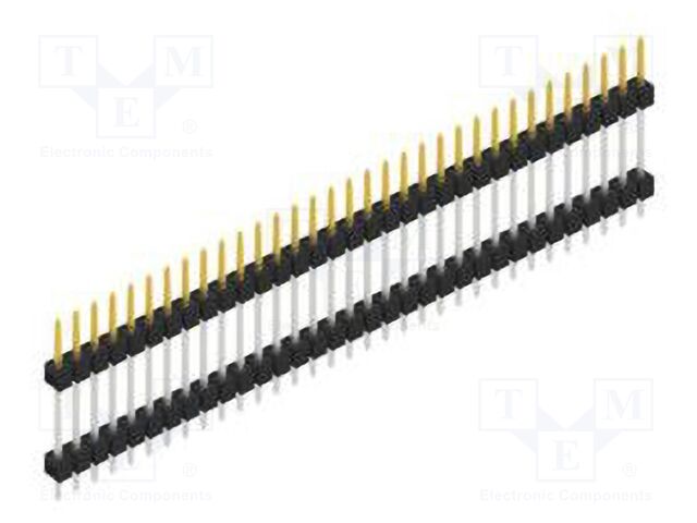 Connector: pin strips; pin header; male; PIN: 33; 2.54mm; THT; 1x33