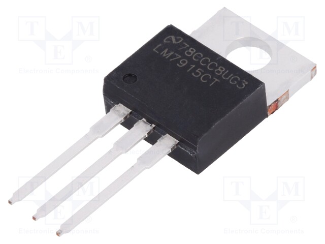 IC: voltage regulator; fixed; -15V; 1.5A; TO220; THT; Package: tube