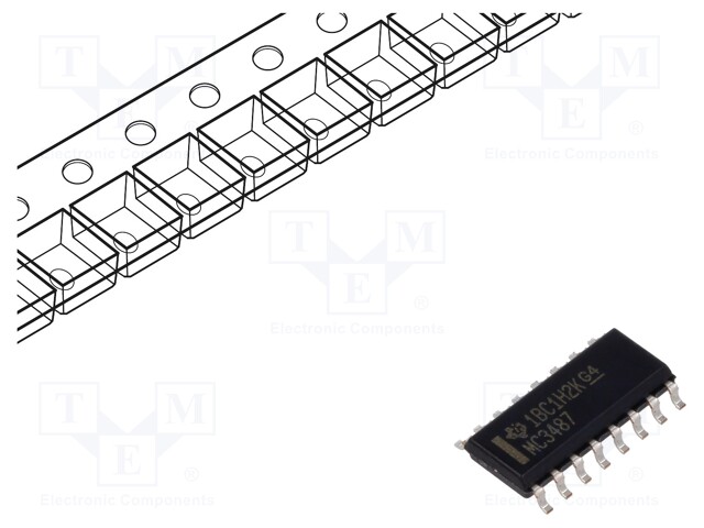 IC: interface; line driver; RS422; 10000kbps; SOIC16; 4.75÷5.25VDC