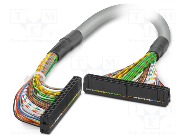 Ribbon cable with IDC connectors; IDC/FLK 50pin,both sides