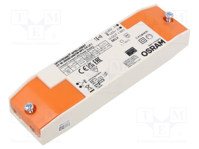 Power supply: switched-mode; LED; 27W; 10÷54VDC; 180÷700mA; IP20