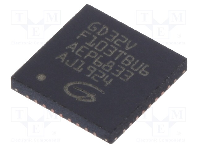 RISC-V microcontroller; SRAM: 32kB; Flash: 128kB; QFN36; -40÷85°C