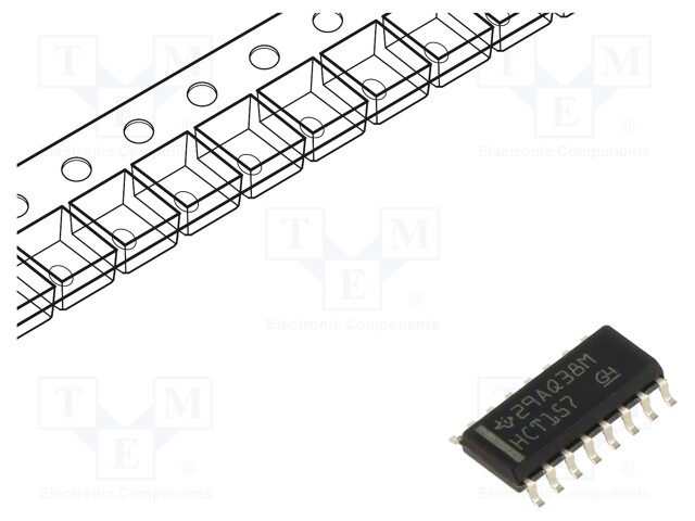 IC: digital; 2 to 1 line,multiplexer,data selector; Ch: 4; SMD