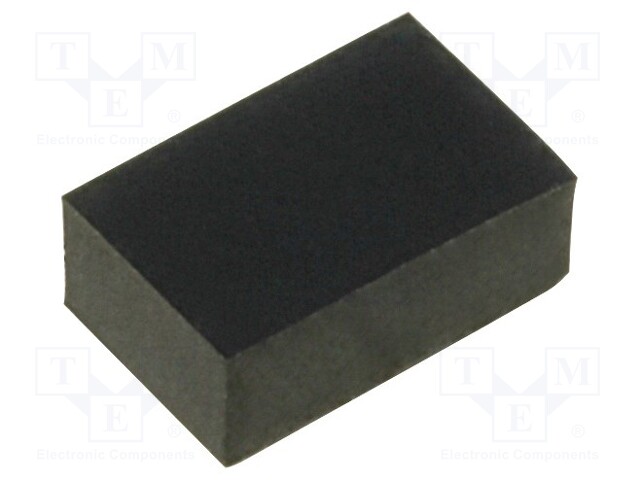 Self-adhesive foot; H: 2.5mm; black; rubber; W: 6mm; L: 4mm