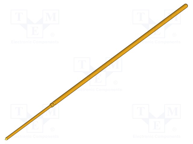 Test needle; Operational spring compression: 8mm; 3A; Ø: 0.5mm