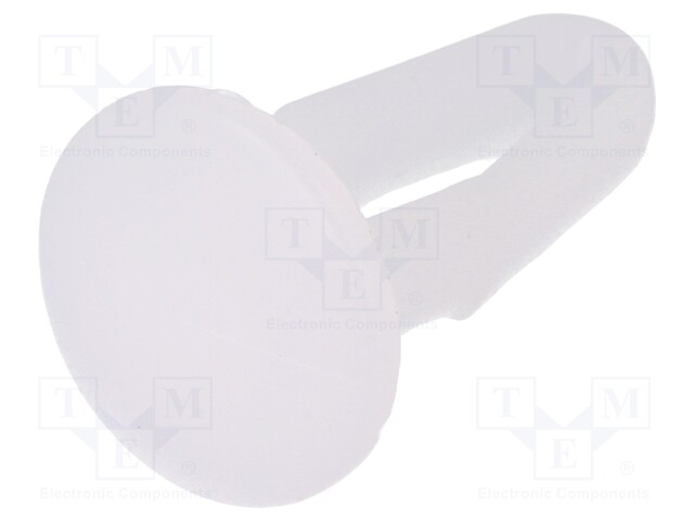 Rivet; Panel cutout diam: 4.7mm; UL94HB; Mat: acetal; Body: natural