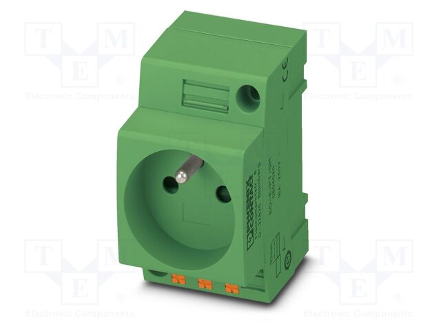 Connector: AC supply; socket; female; 16A; PIN: 3; push-in; 250VAC