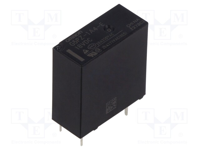 Relay: electromagnetic; SPST-NO; Ucoil: 18VDC; 20A; 20A/250VAC