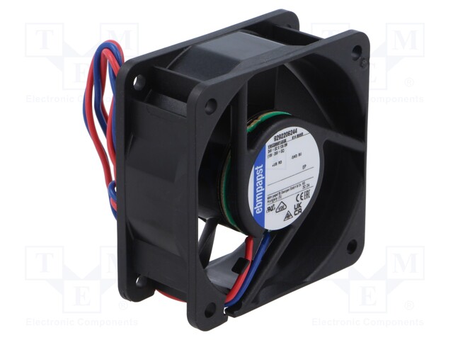 AXIAL FAN, 25MM, 24VDC, 54M3/H, 42DBA