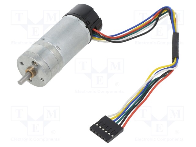 Motor: DC; with encoder,with gearbox; HP; 6VDC; 6.5A; 2150rpm; 95g