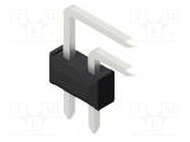 Connector: pin strips; pin header; male; PIN: 2; 2.54mm; THT; 2x1