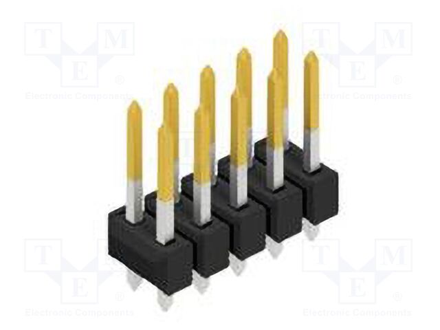 Connector: pin strips; pin header; male; PIN: 10; 2.54mm; THT; 2x5