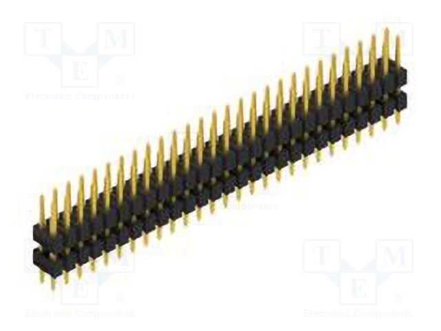 Connector: pin strips; pin header; male; PIN: 54; 2.54mm; THT; 2x27