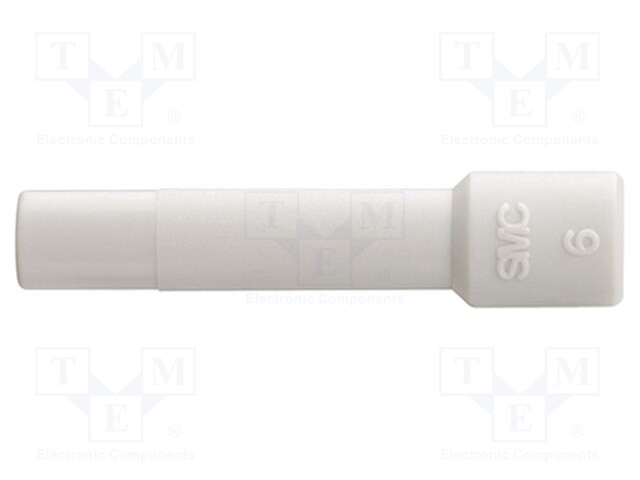 Stopper; Ø: 4mm; L: 32mm; Mat: polypropylene; white
