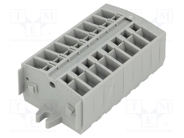Terminal block; ways: 8; 0.08÷2.5mm2; 800V; 24A; Colour: grey