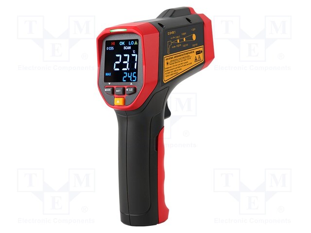 Infrared thermometer; LCD; -50÷2000°C; Accur.(IR): ±1% or ±1°C