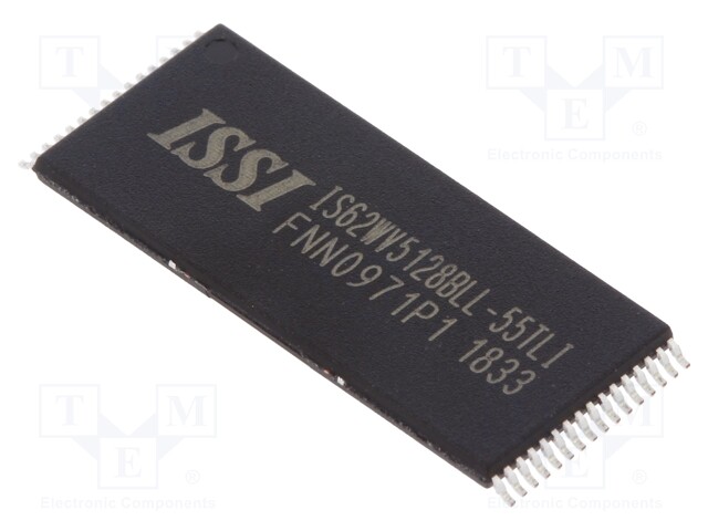SRAM memory; SRAM; 512kx8bit; 2.5÷3.6V; 55ns; TSOP32; parallel