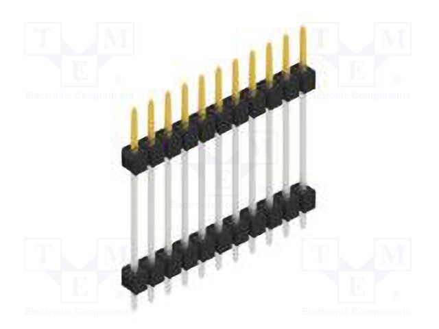 Connector: pin strips; pin header; male; PIN: 11; 2.54mm; THT; 1x11