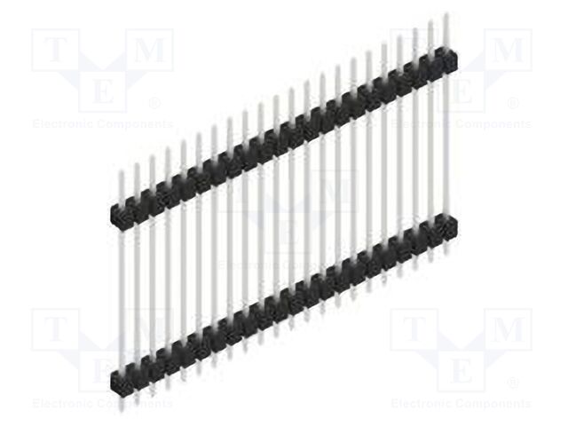 Connector: pin strips; pin header; male; PIN: 22; 2.54mm; THT; 1x22