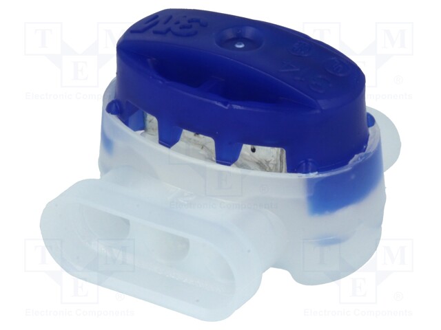 Quick splice; Scotchlok; IDC; 0.5÷1.5mm2; blue; 600V; 3.8mm