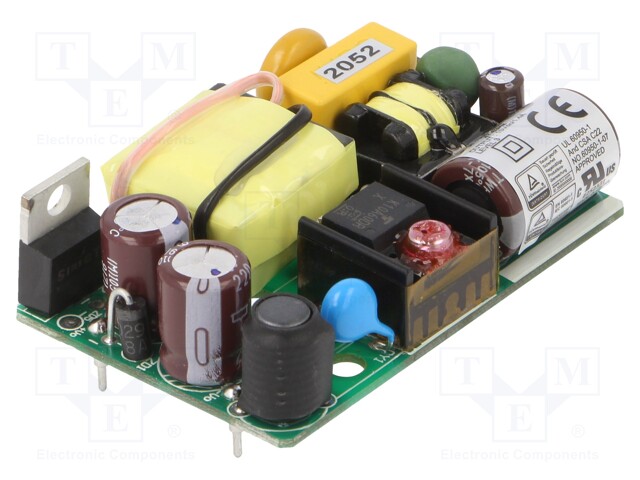 20W; 90÷264VAC; 15VDC; 1.4A; -25÷70°C; Mounting: PCB; 84%; 5656V