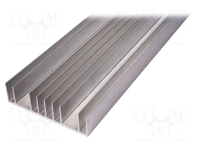 Heatsink: extruded; grilled; natural; L: 1000mm; W: 180mm; H: 48mm