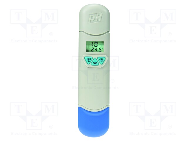 Meter: pH; double LCD; 0÷14pH; Accur: ±1°C; IP67