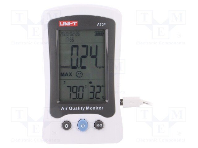 Particle counter; LCD,with a backlit; 0÷2mg/m3; -10÷50°C; ±5%