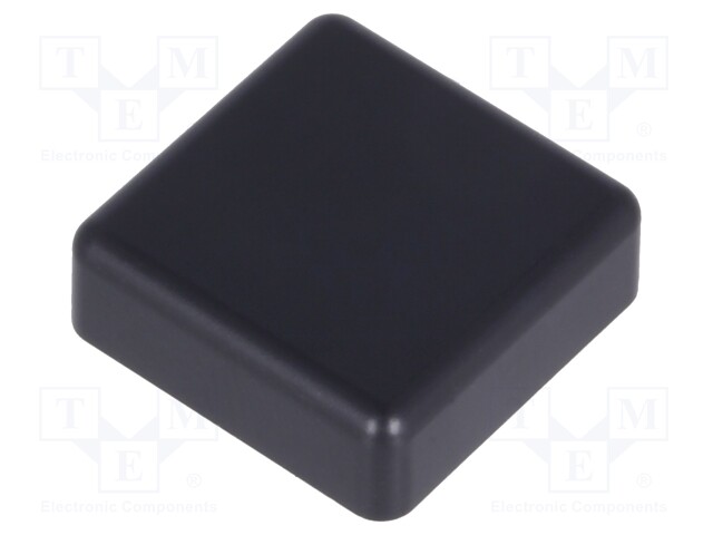 Button; square; black; Application: TACTS-24; 12x12mm