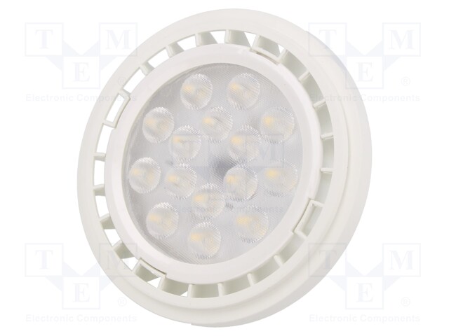 LED lamp; neutral white; G53; 12VDC; 1250lm; 12.5W; 40°; 4000K