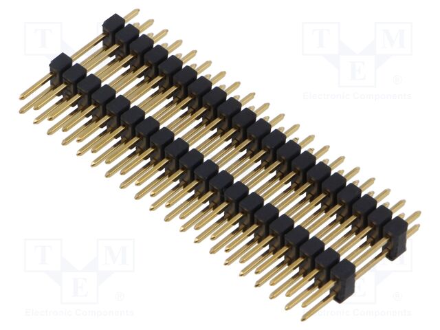 Connector: pin strips; pin header; male; PIN: 40; 2.54mm; THT; 2x20