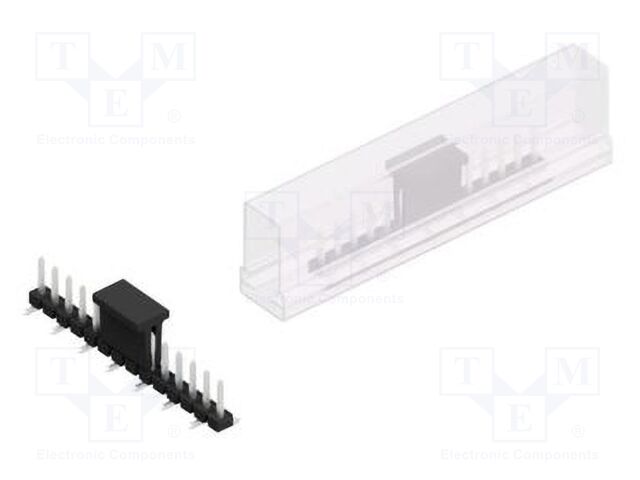 Connector: pin strips; pin header; male; PIN: 14; 2.54mm; SMT; 1x14