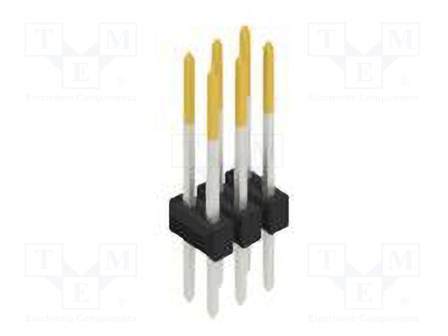 Connector: pin strips; pin header; male; PIN: 6; 2.54mm; THT; 2x3