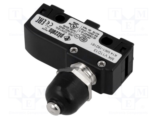 Microswitch SNAP ACTION; with pin; SPDT; 6A/250VAC; 5A/24VDC