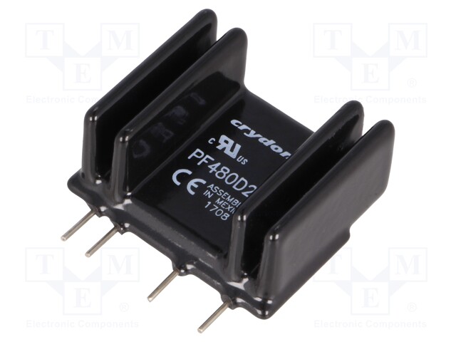 Relay: solid state; Ucntrl: 4÷15VDC; 25A; 48÷660VAC; THT; SIP