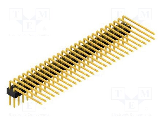 Connector: pin strips; pin header; male; PIN: 54; 2.54mm; THT; 2x27
