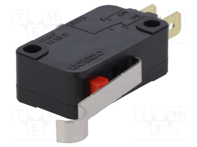 Microswitch SNAP ACTION; with lever with roller simulation