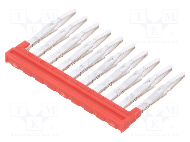 Comb bridge; Application: A series; ways: 10; red
