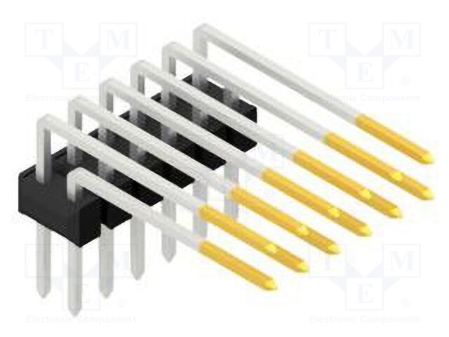 Connector: pin strips; pin header; male; PIN: 12; 2.54mm; THT; 2x6