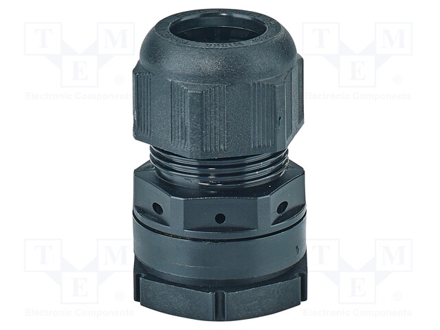Cable gland; ventilation; M25; 1.5; IP66,IP67; polyamide; black